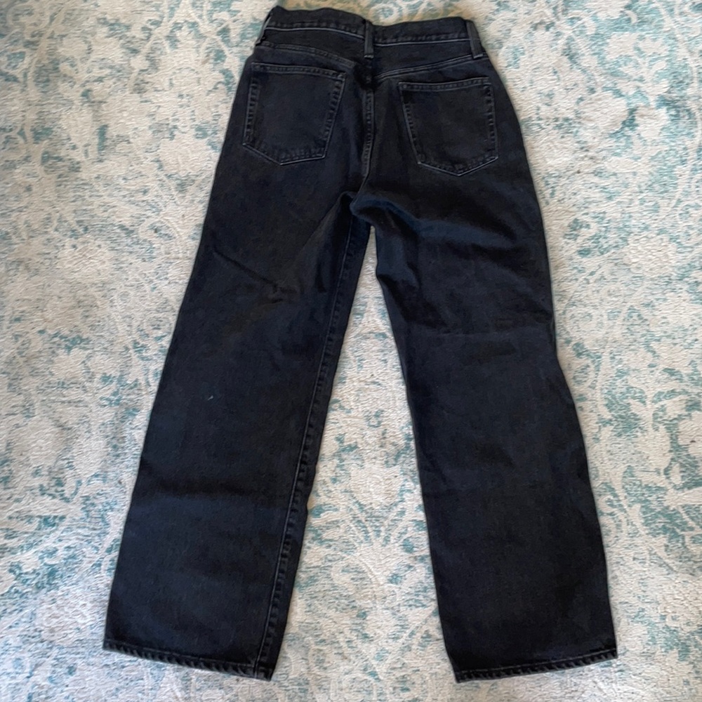 Aritzia Women Jeans Straight Leg - Black Washed